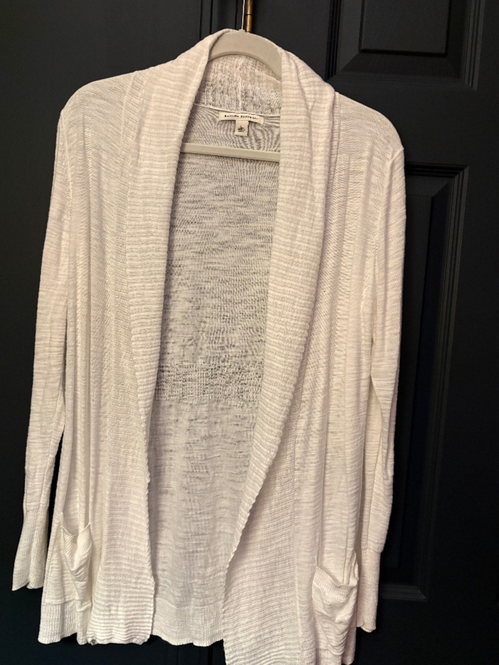 Banana Republic, white sweater, size L